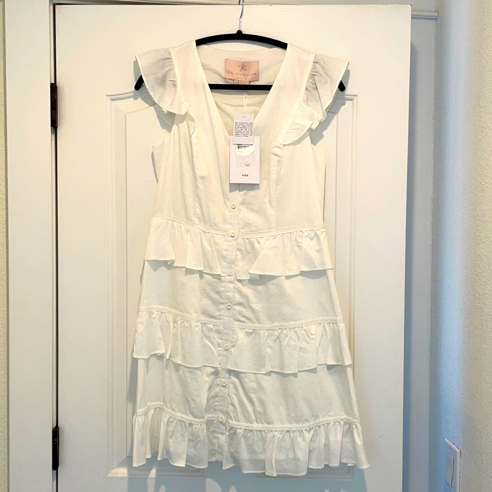 NWT Gal meets Glam white summer dress sz 4